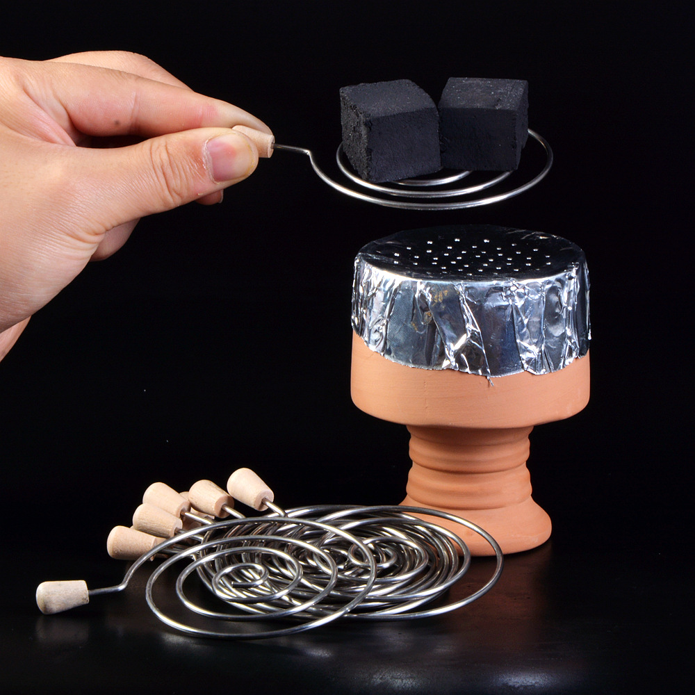 阿拉伯水烟配件 免锡纸隔炭片 碳锅烟锅隔酒吧 隔碳片水烟烟碳