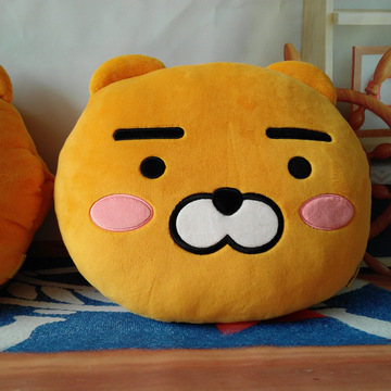 kakao抱枕 韩国出口玩具 卡通小熊靠垫 kakao坐垫 动漫靠垫
