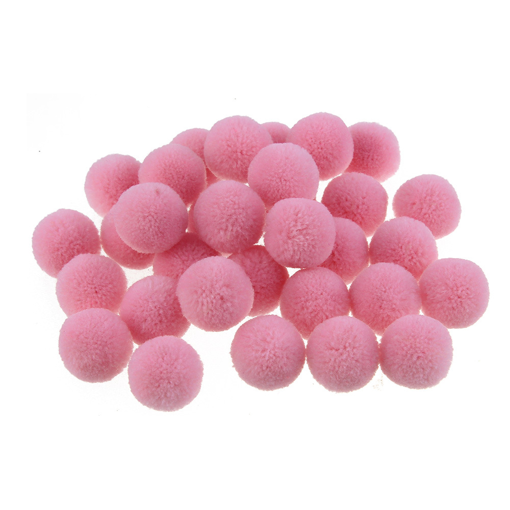 2cm彩色尼龙毛球 涤纶高弹丝毛球小绒球