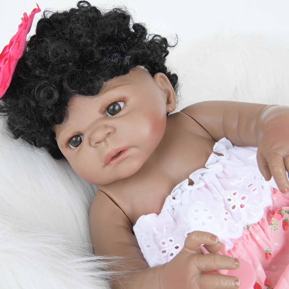 非洲卷发 重生洋娃娃玩具 欧美穿衣服亚马逊热销早教婴儿可洗澡