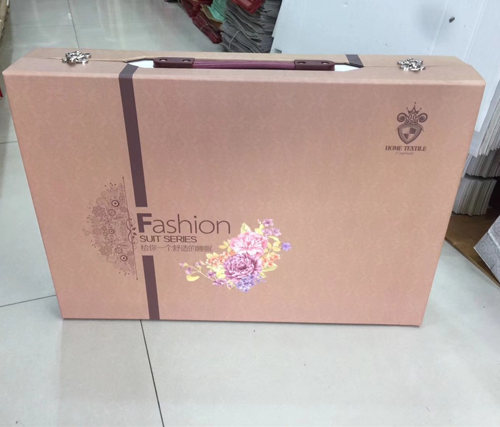 新款高档床品套件礼盒 四件套密码箱礼盒 精品礼盒批发 可定制