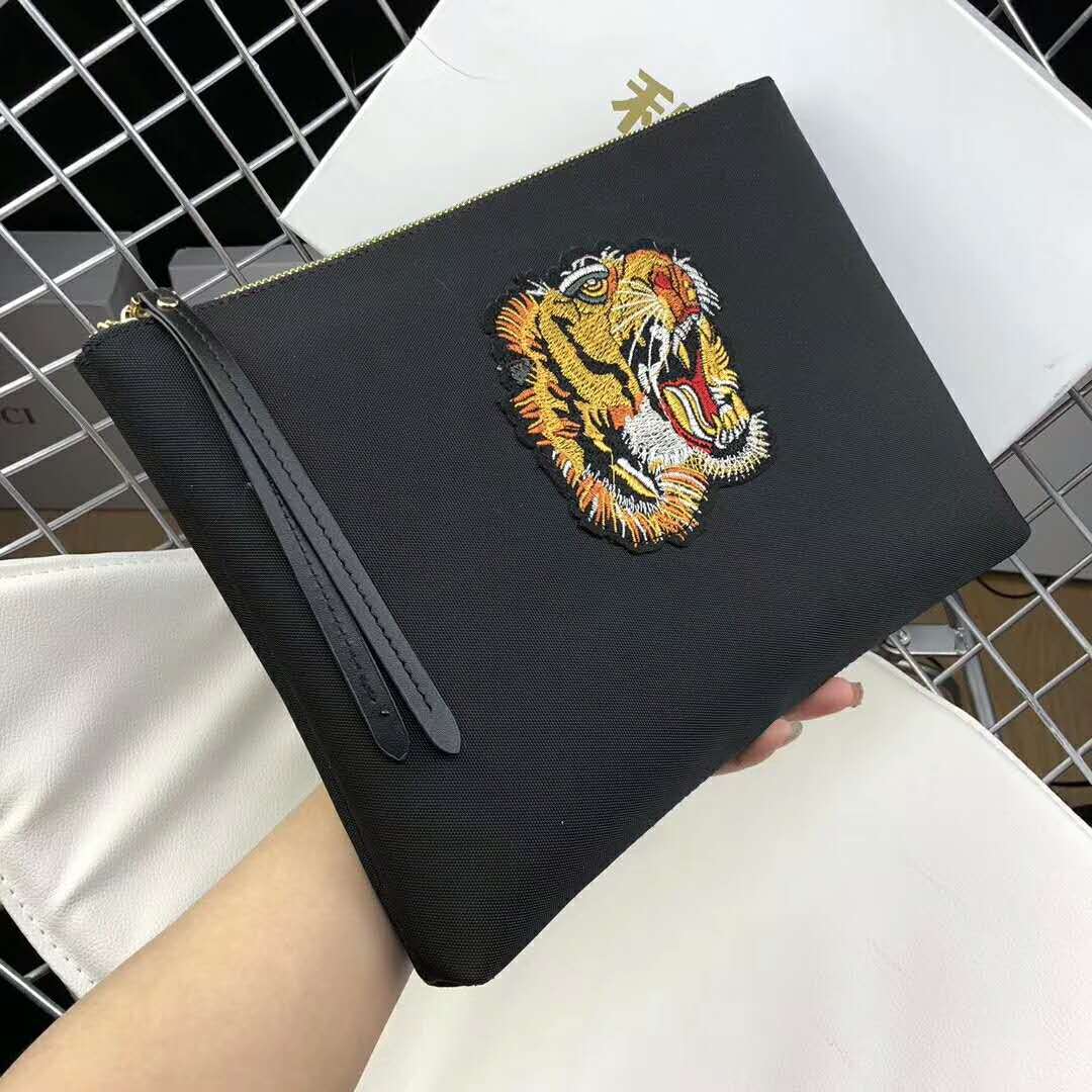 南台工厂直销新款男手包虎头男包男包布包刺绣男手拿包小手包