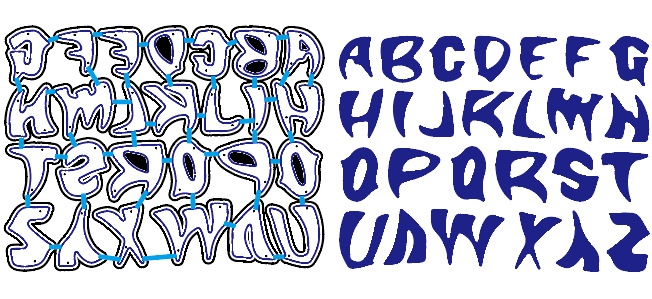 扭曲英文大写字母 scrapbooking diy切割刀模 碳钢刀模 益智压