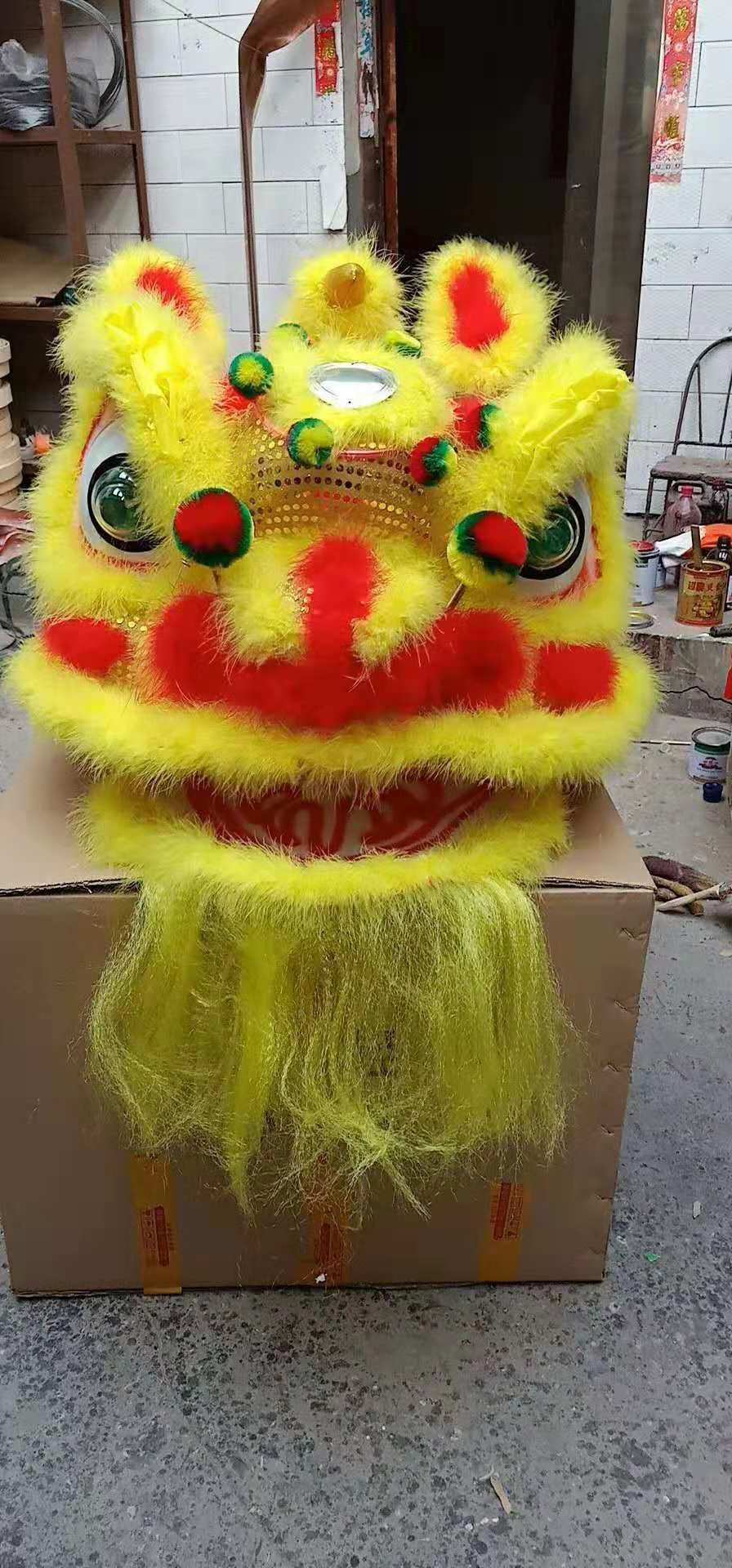 厂家直销 南狮北舞狮表演道具 醒狮头 道具 舞龙舞狮道具可定做