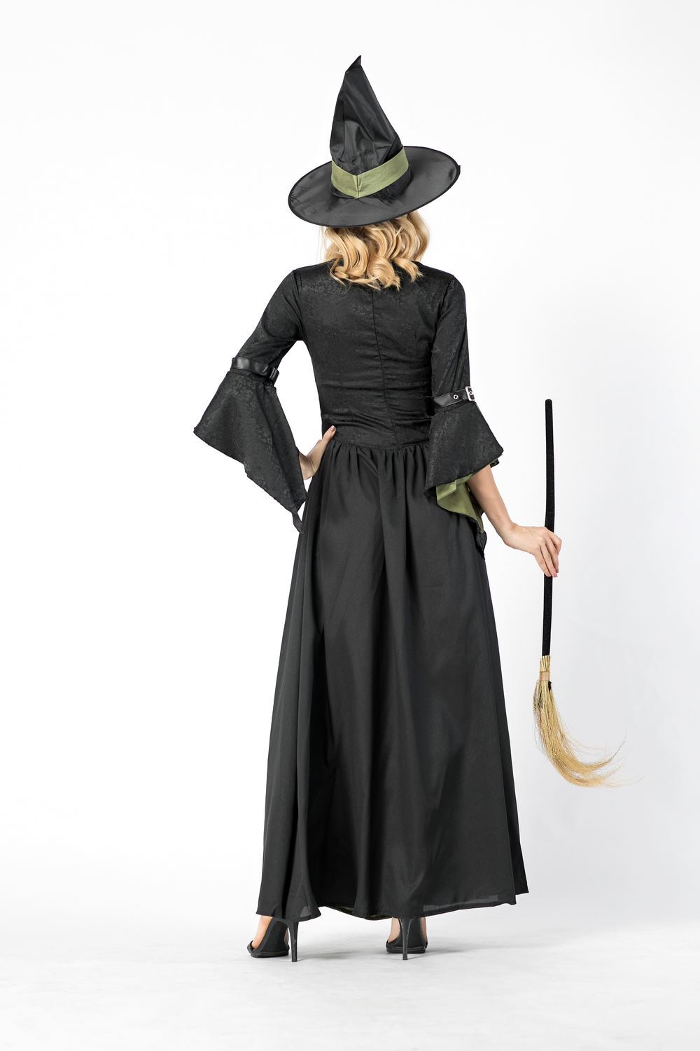 万圣节性感长裙女巫 巫婆服装 角色扮演派对舞会服装 欧美游戏服