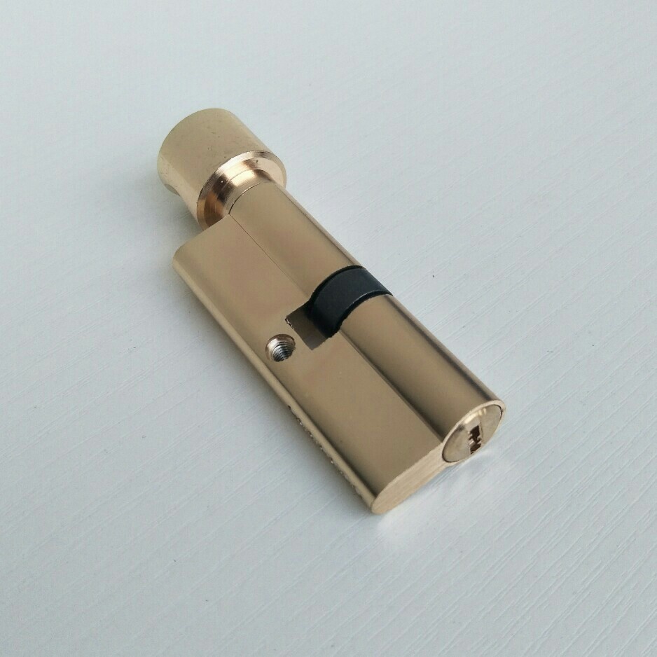 小70锌合金卧室门锁芯金色圆头开锁匠换锁芯室内木门锁具配件批发