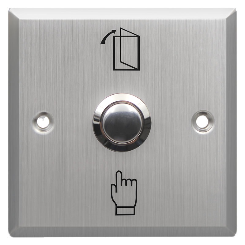 门禁控制用不锈钢出门按钮出门开关86方形