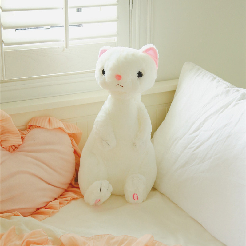仿真可爱卡通站姿雪貂毛绒玩具布娃娃公仔情侣个性生日礼物