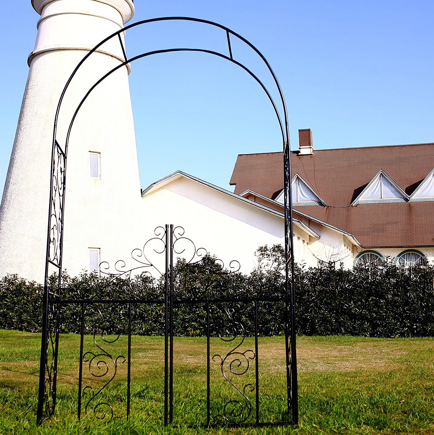 室外花园庭院藤架 植物蔓延架 户外凉亭架 铁艺