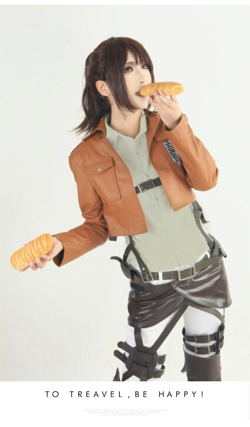 进击的巨人服装 万圣节调查兵团艾伦三笠兵长夹克衣服动漫服装