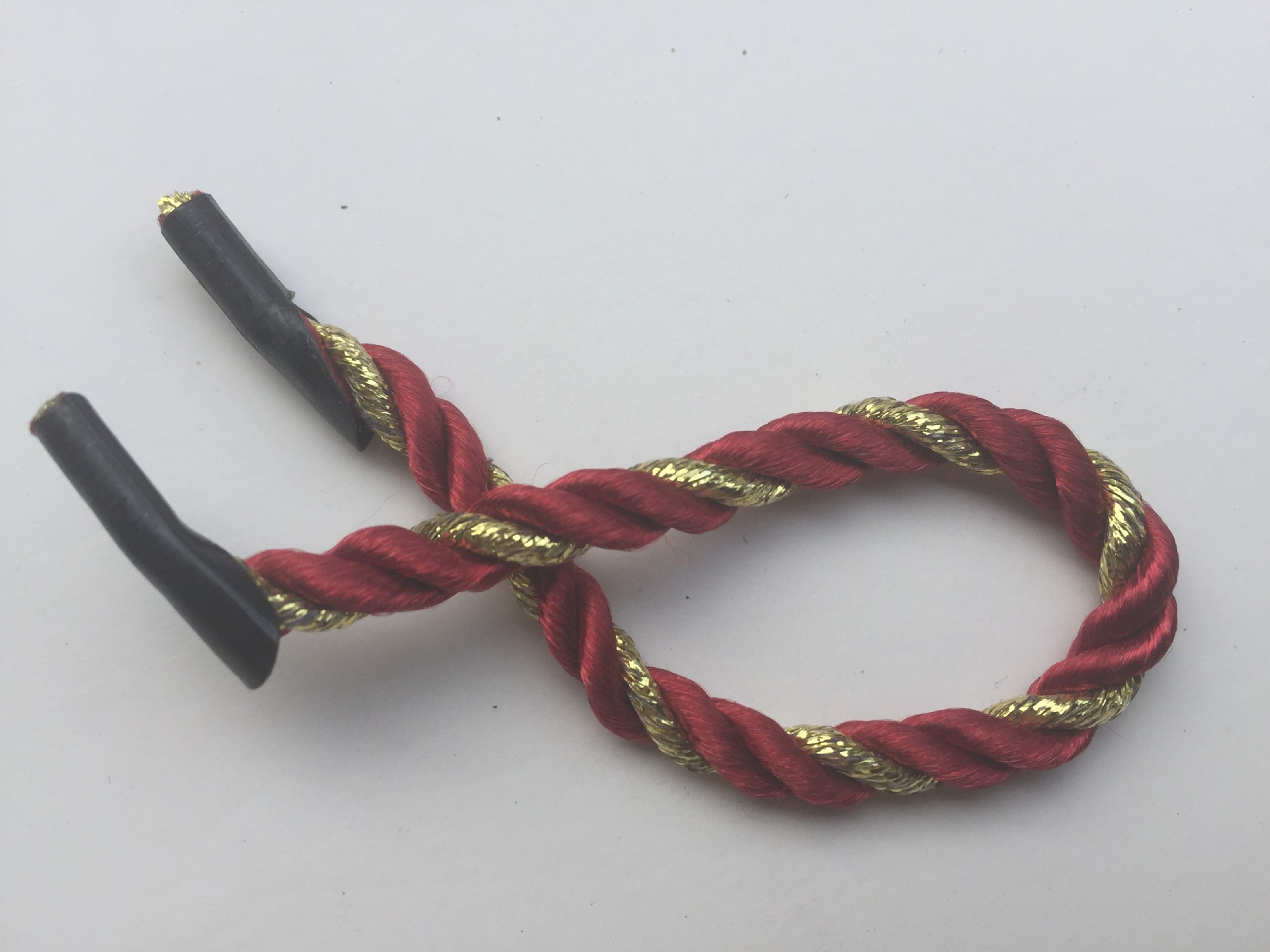 三股手提绳礼品袋包装盒三股绳彩色金丝涤沦丙纶三股扭绳手提袋绳