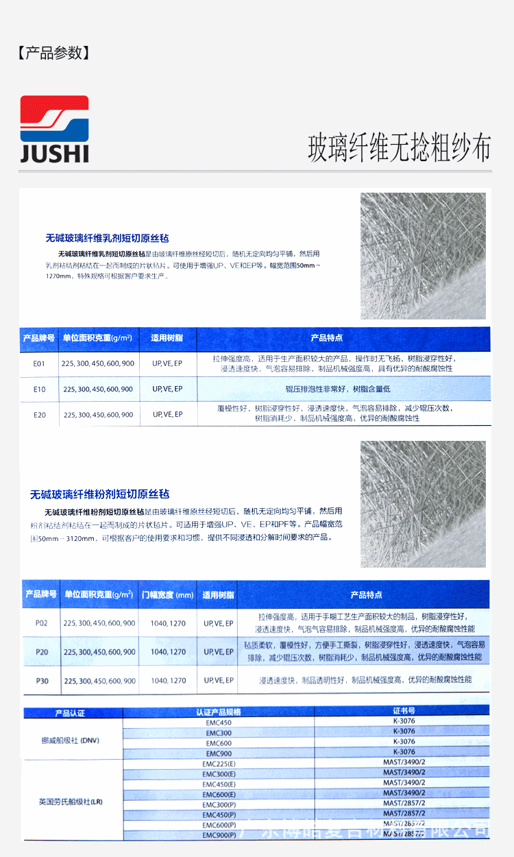 巨石玻璃纖維短切原絲氈 450g無堿粉劑氈/乳劑玻纖氈 玻璃鋼手糊模壓纏繞成型工藝專用纖維氈