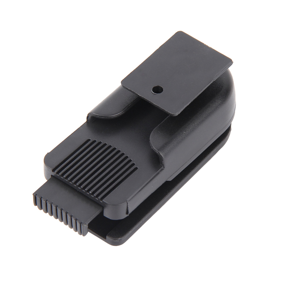 厂家供应 手机背夹万向旋转夹 塑料背夹腰包夹皮带夹弹簧夹扣