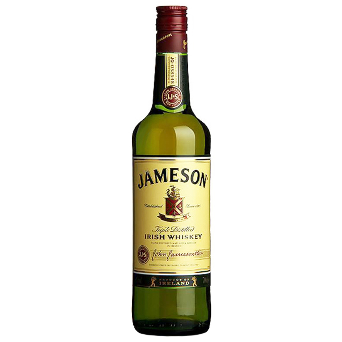 洋酒 尊美醇爱尔兰威士忌/占美神/占美臣 jameson 正品750ml