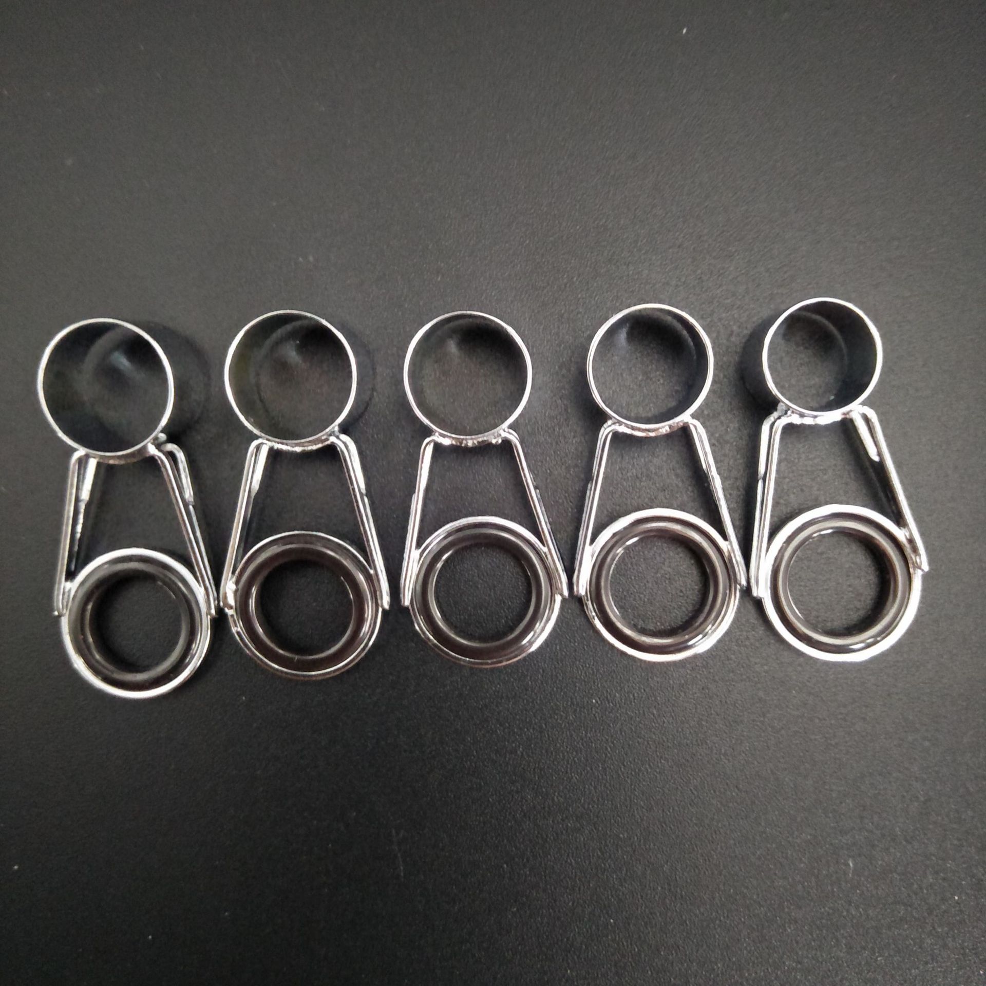 不锈钢海竿导环导线环抛竿导眼配件海杆陶瓷过线环8.5-10.5mm