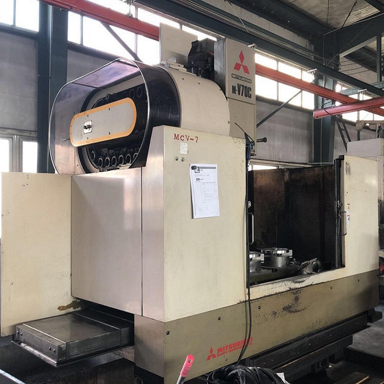 日本进口二手立加mitsubishi三菱mv70c立式加工中心cnc加工中心数控