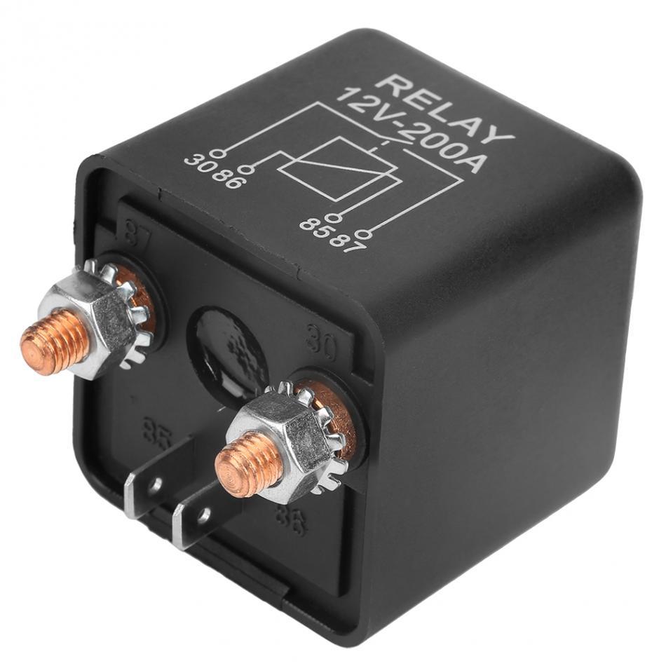 relay 12v 200a汽车启动继电器12v4针 重型汽车onoff开关继电器