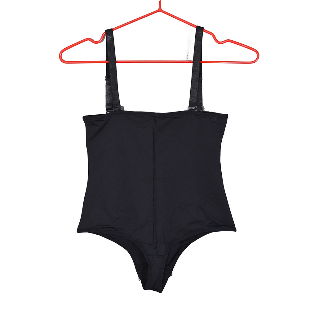 2018新款拉链橡胶美体衣 塑身衣丁字开档连体塑身衣 thong shaper
