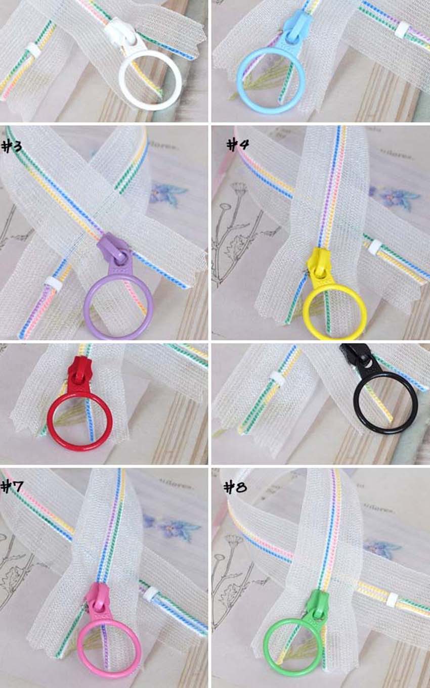 3# Ykk Nylon Zipper 3# Nylon Closed Color Zipper, Fabric Handmade Zipper Accessories Multi-Color Ykk Zipper