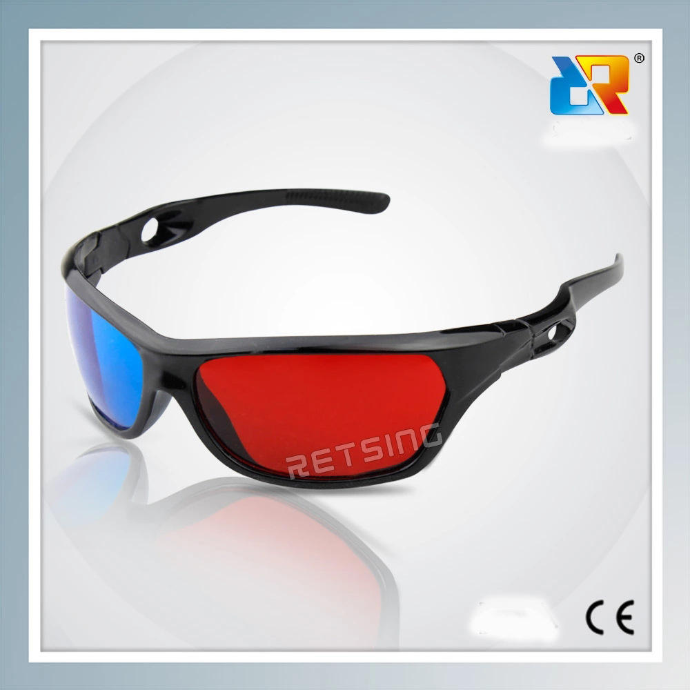厂家供应 红蓝3d眼镜 运动款 电脑手机通用