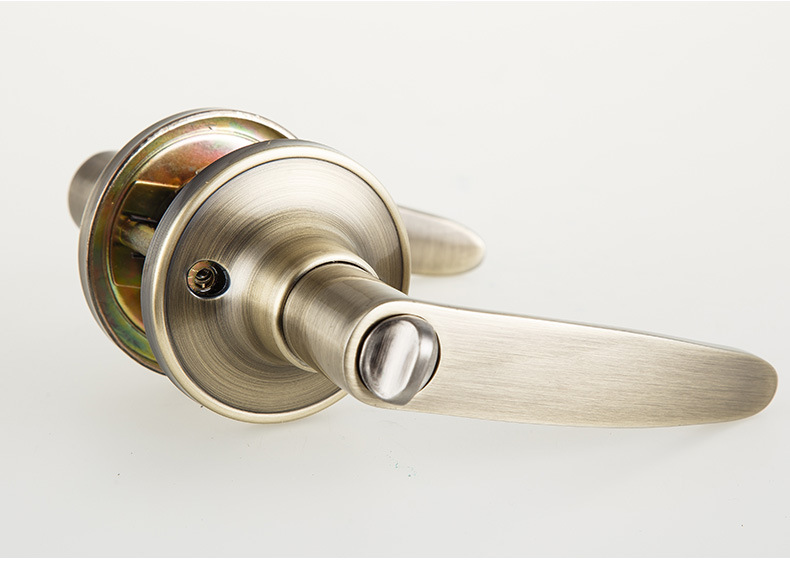 三杆式执手锁 锌合金办公家具室内门锁 卧室房间酒店三杆执手锁