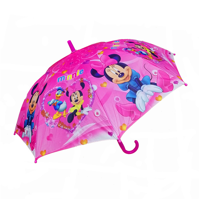 19-Inch 50 Sunny and Rainy Dual-Use Primary School Children Self-Opening Umbrella Cartoon Children's Umbrella Thermal Transfer Digital Children Children's Umbrella Wholesale