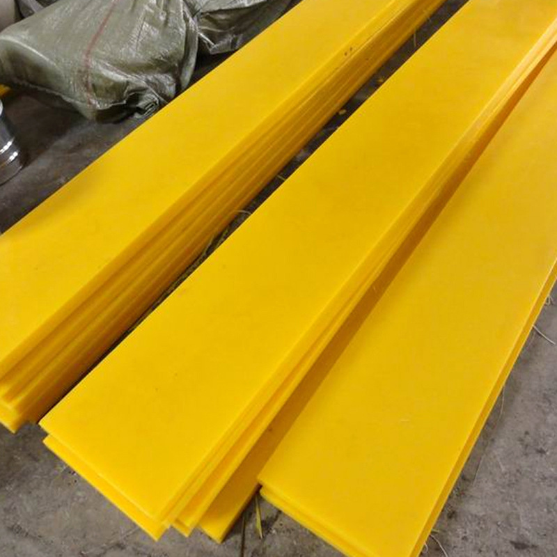 厂家生产高弹性pu板材 聚氨酯板 耐磨米黄色聚氨酯筛板加工