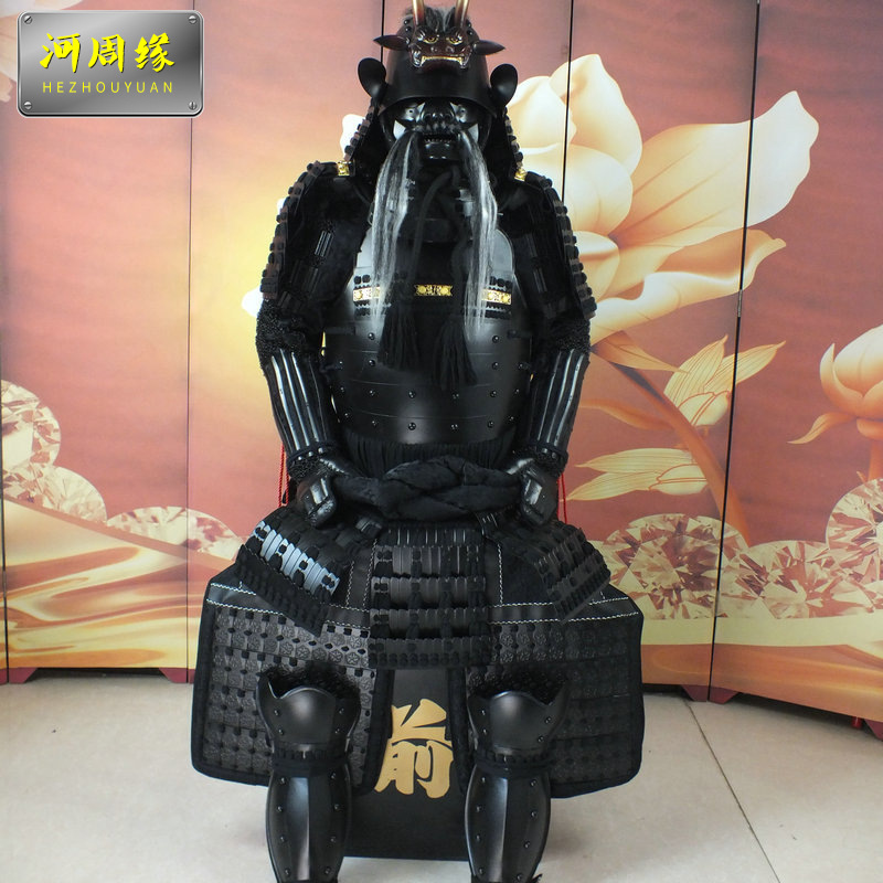 日本武士盔甲黑