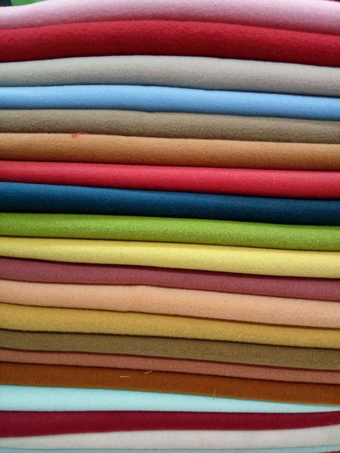 tr双面斜纹拉毛布精品男装外套童装女式大衣毛呢面料