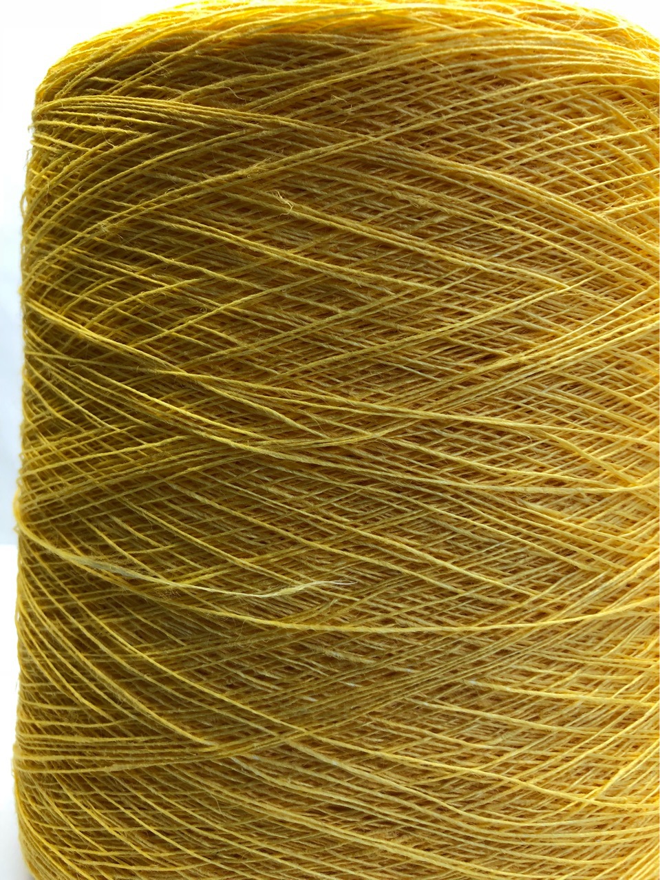 亚麻色纱全麻纱黄色100%法国进口亚麻原料湿纺麻线
