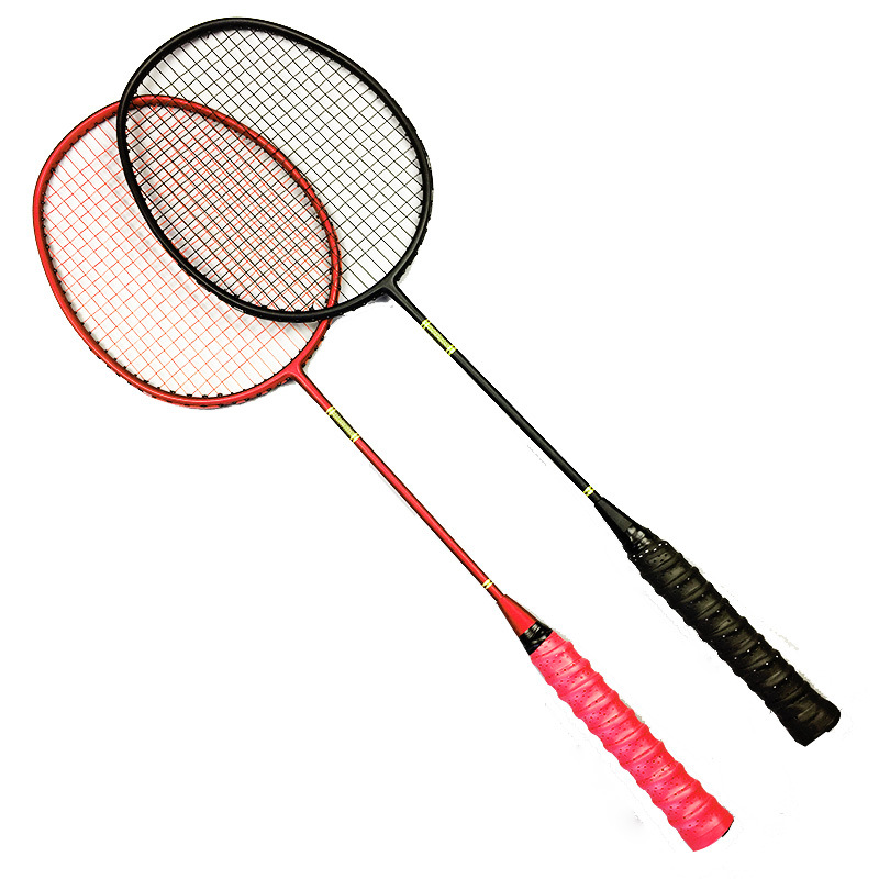 One Piece Dropshipping Authentic 2 Full Carbon Badminton Racket Double Racket Ultra-Light Offensive Nano Carbon Fiber Training