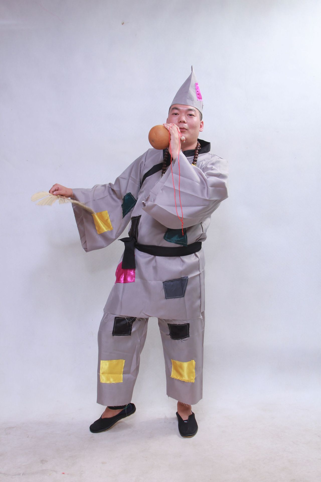 济公演出服表演服叫花子丐帮影视成人古装演出服济公活佛同款服装