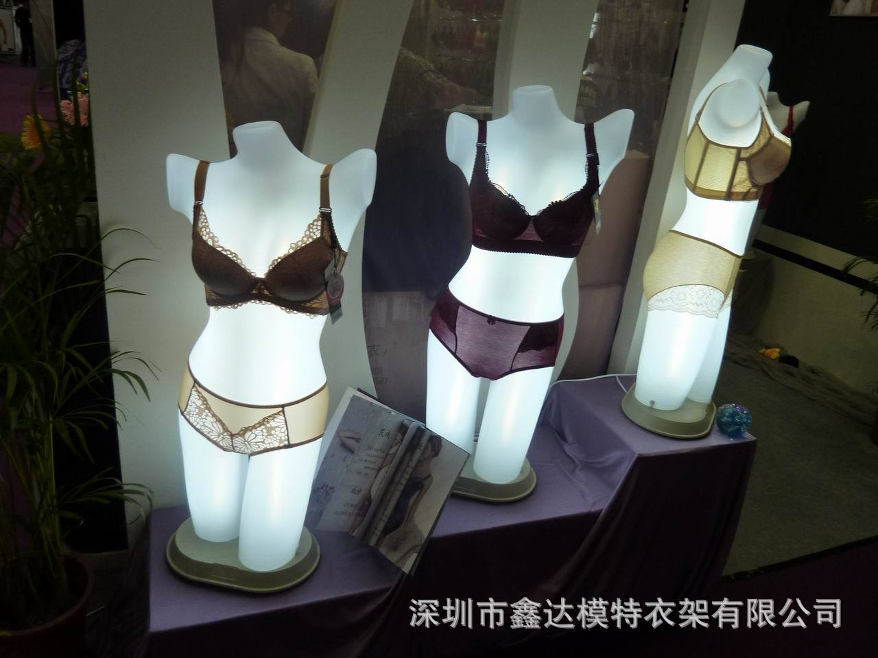 高档旋转内衣灯光模特 内衣灯箱模特 高肩内衣灯光led橱窗模特