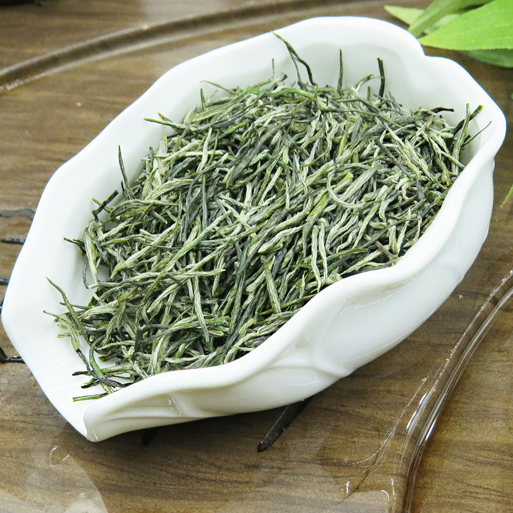 2022绿茶半坡毛尖明前茶豆香栗香味500g四川蒙顶山雪芽毛尖茶叶