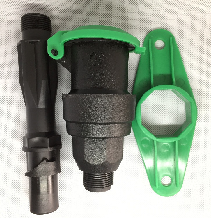 6分外丝塑料快速取水阀 黑色取水器 出水口 园林绿化 三件套