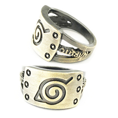 naruto -ナルト-火影忍者戒指指环动漫周边饰品木叶标志