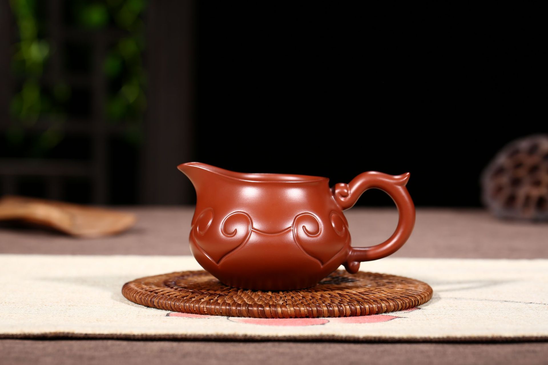 宜兴原矿紫砂公道杯功夫茶具配件手工如意公道杯分茶器品茗杯礼品