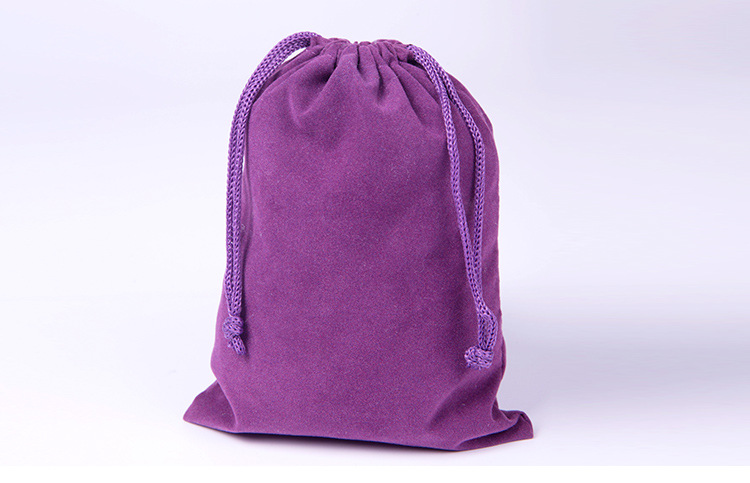 厂家批发多颜色多尺寸抽绳束口绒布袋佛珠饰品珠宝首饰化妆品袋