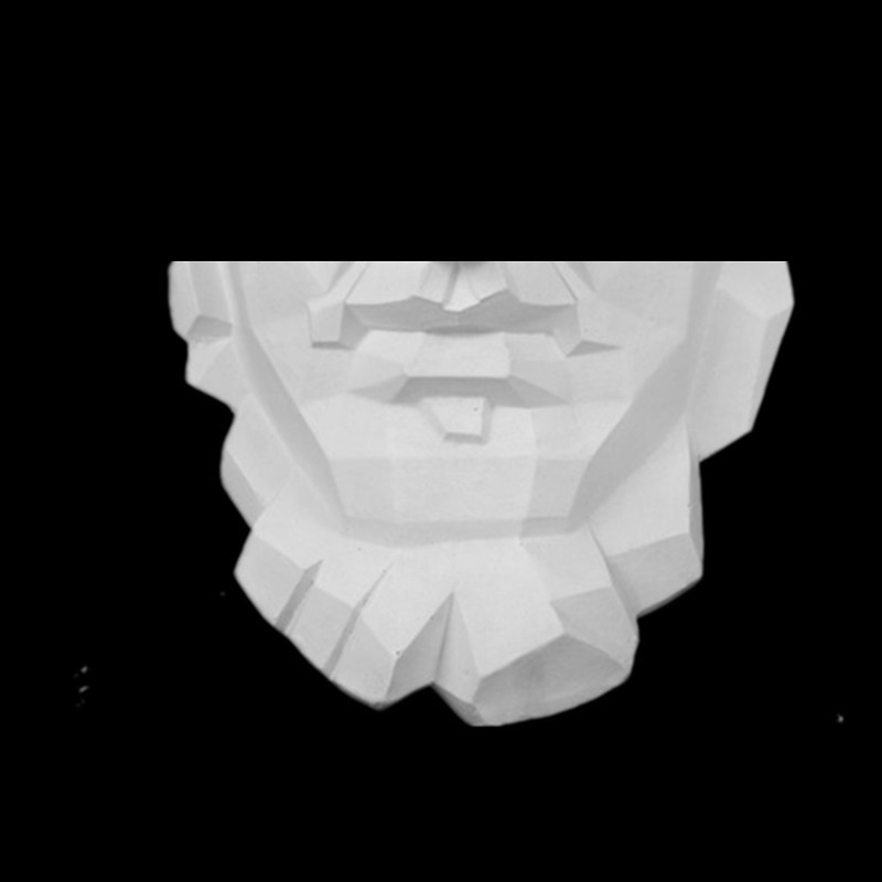 勃兰特美术石膏人物头像亚历山大切面挂面像石膏像素描半面像批发