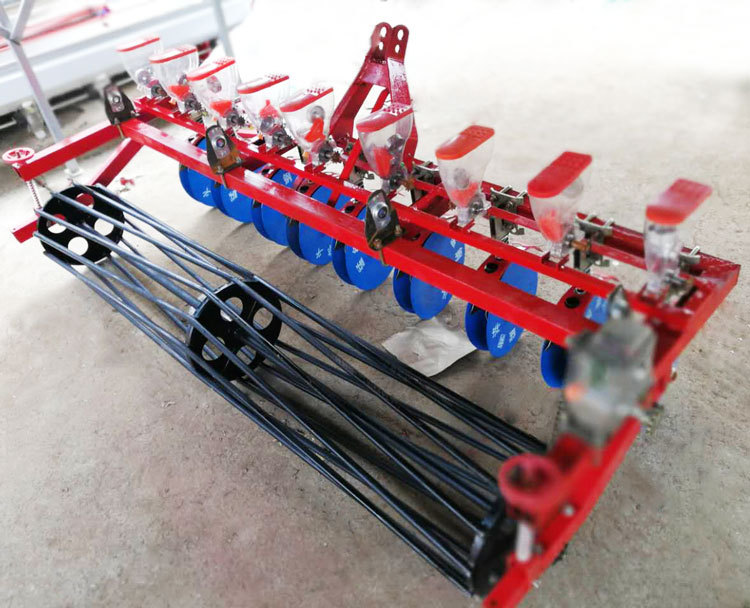 保定白术柴胡中药材播种机小颗粒蔬菜谷子精播机8行圆盘打梗播种