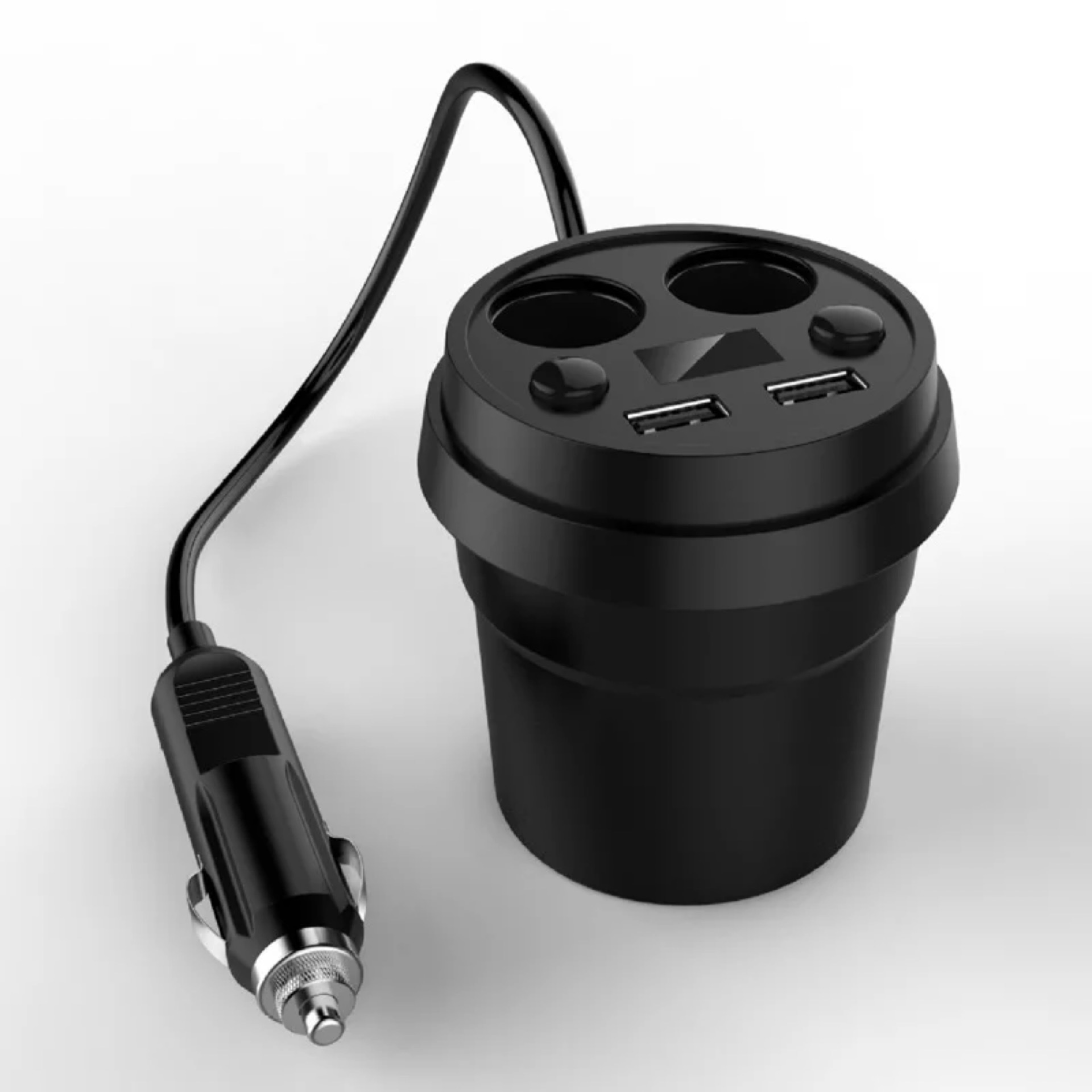 New Cup Car Charger Dual USB Car Charger with Cord Multi-Function Cigarette Lighter Car Mobile Phone Charger