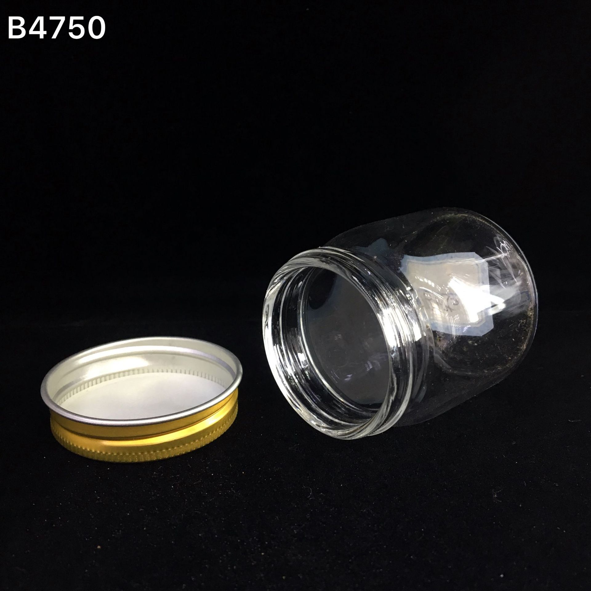 b4750金高硼硅螺口铝盖管制玻璃瓶花茶叶密封罐分装瓶工艺品