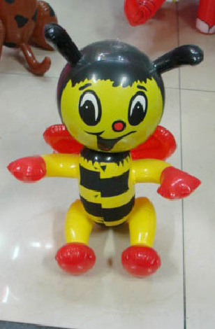 小蜜蜂pvc充气公仔 pvc动物公仔充气产品玩具