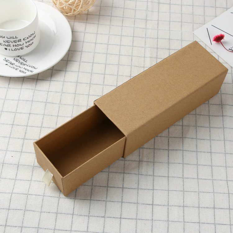 厂家供应 新款眼镜硬纸板纸笔盒包装盒 矩形抽屉纸盒加工定制