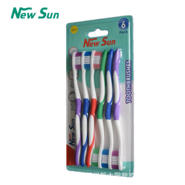 adult toothbrush foreign trade export 6 pcs adult toothbrush oem fda oem foreign trade export