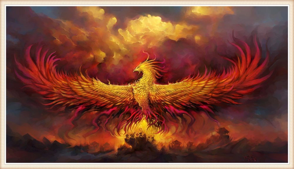 新款 十字绣5d钻石画 亚马逊速卖通爆款 火凤凰 厂家直销