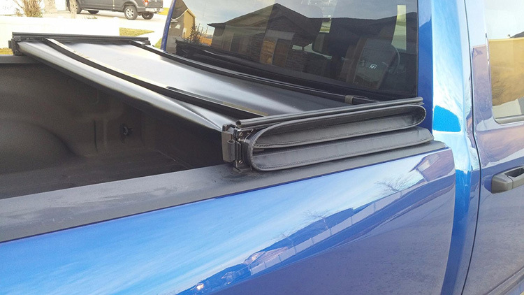 道奇公羊6.4ft 皮卡车三折叠后盖后尾箱盖皮革车厢盖汽车改装配件