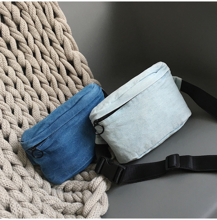 绽放网供-253 多用牛仔腰包 斜挎小包包