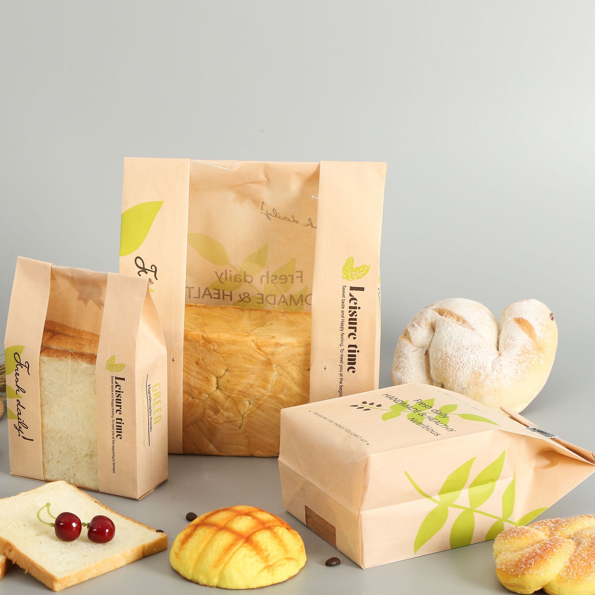 海融纸袋吐司袋牛皮纸食品袋牛皮纸袋面包袋吐司袋烘焙打包袋定制