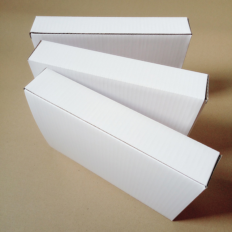 厂家生产瓦楞小白盒 瓦楞纸彩盒白色包装盒定做通用白色纸盒
